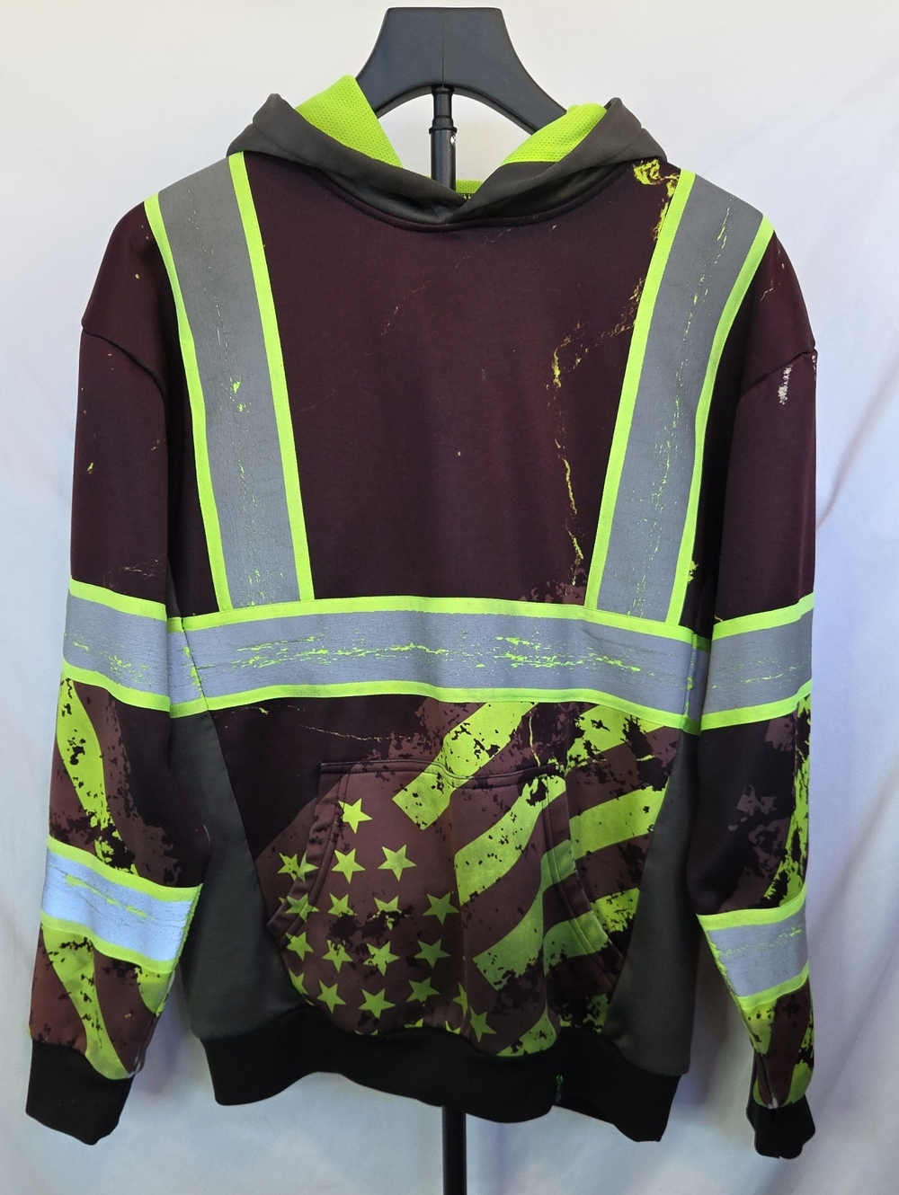 SafetyShirtz SS360 Stealth American Grit Safety Hoodie - Medium